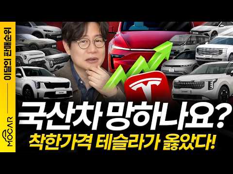 그랜저 아반떼보다 테슬라 모델Y가 훨씬 많이 팔려?! 이젠 전기차 시대! - 2월 판매순위