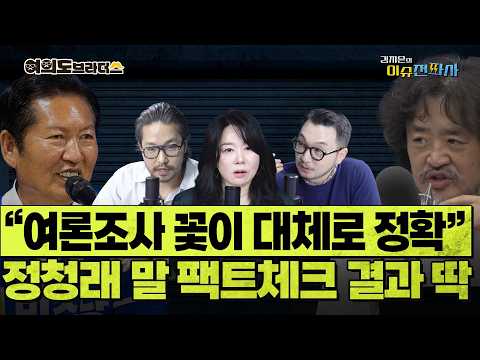언론이 '여론조사 꽃' 인용을 꺼리는 이유 ㅣ 이슈전파사 여의도브라더스(김정현 김도형) 6월 1일 방송