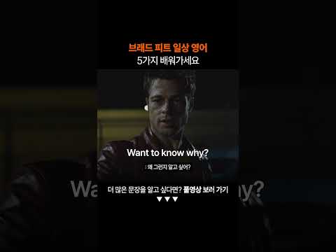 필수 영어 표현 5가지 꼭 배워가세요ㅣ왕초보 영어 회화