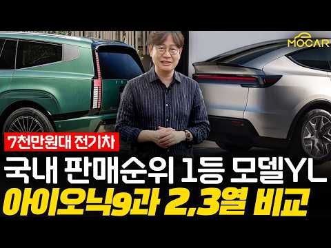 테슬라 모델Y L vs. 그돈씨 아이오닉9 산다?! 2-3열 실내 비교해보니