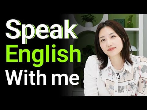 영어 스피킹! 같이 연습해요 💬🔥