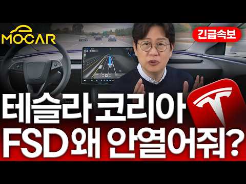 한국서 테슬라 FSD 해킹영상 보니...국토부는 경고! 테슬라는 이 FSD 왜 안 열어주나?