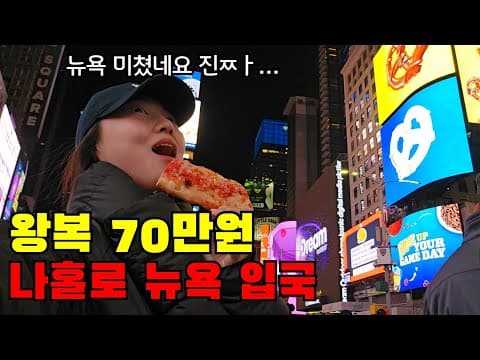 🇺🇸 #1 왕복 70만원 무작정 나홀로 뉴욕 입국하다...
