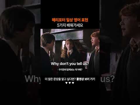 필수 영어 표현 5가지 꼭 배워가세요ㅣ왕초보 영어 회화
