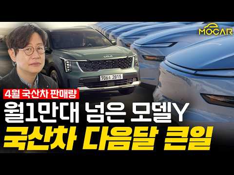 이달의 국산차 판매 순위...테슬라까지 포함해보니 충격적 결과!