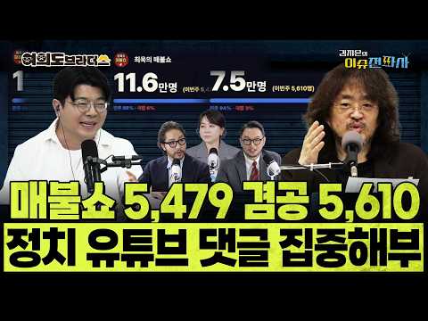 정치 유튜브 댓글 6개월 치 집중 분석 후 알게 된 사실들 ㅣ 이슈전파사 여의도브라더스(김정현 김도형) 10월 16일 방송
