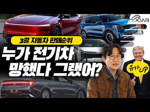 이달의 판매순위!...전기차가 하이브리드 넘었다! 테슬라는 몇위?